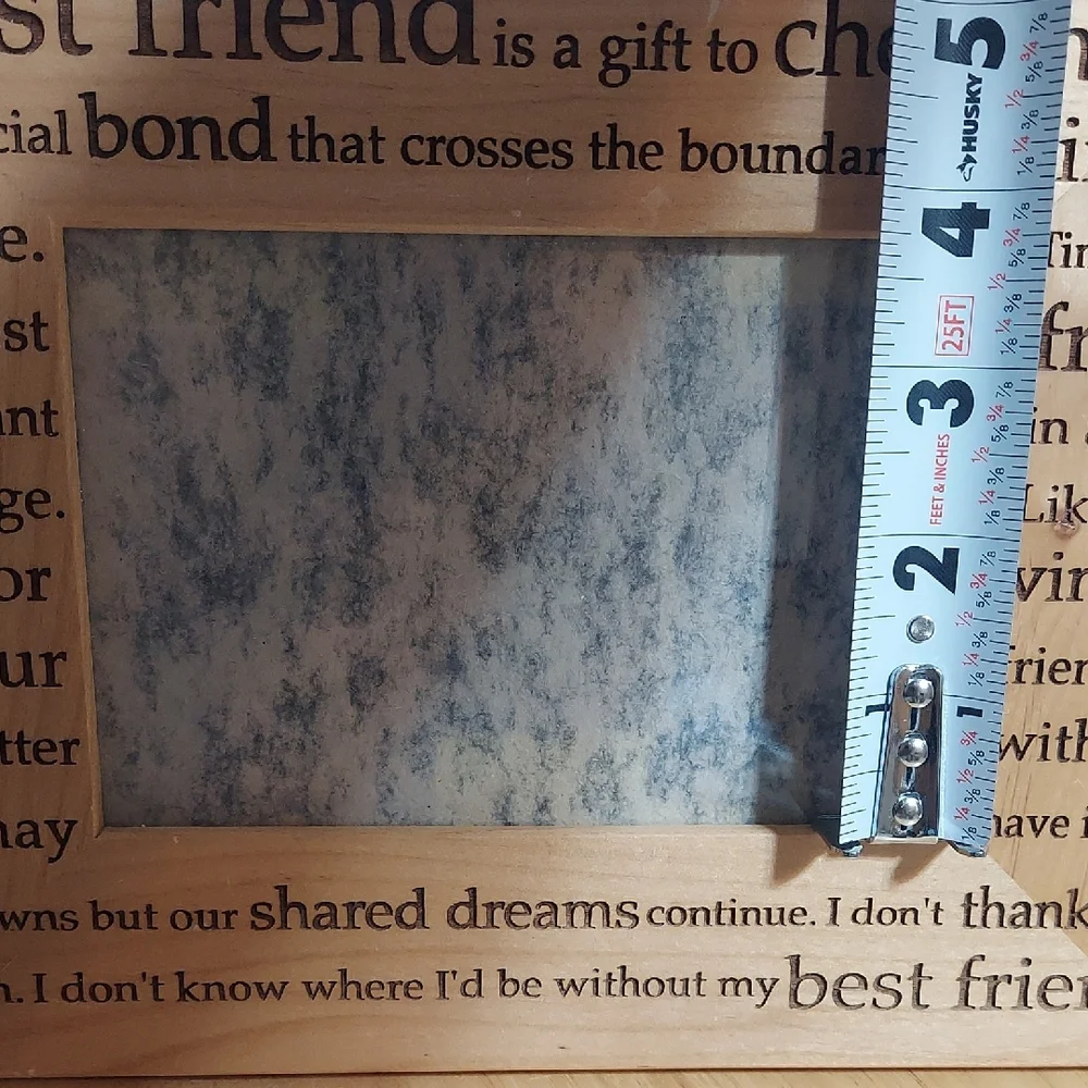 Wooden Friendship Picture Frame 4x6 